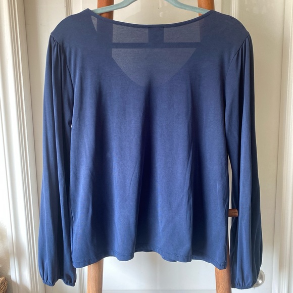Blue long sleeve embroidered tunic - Picture 5 of 5